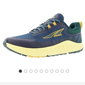 Altra Outroad 2 Trail Runner Road Running Wide Toe Box in Navy, Teal & Yellow